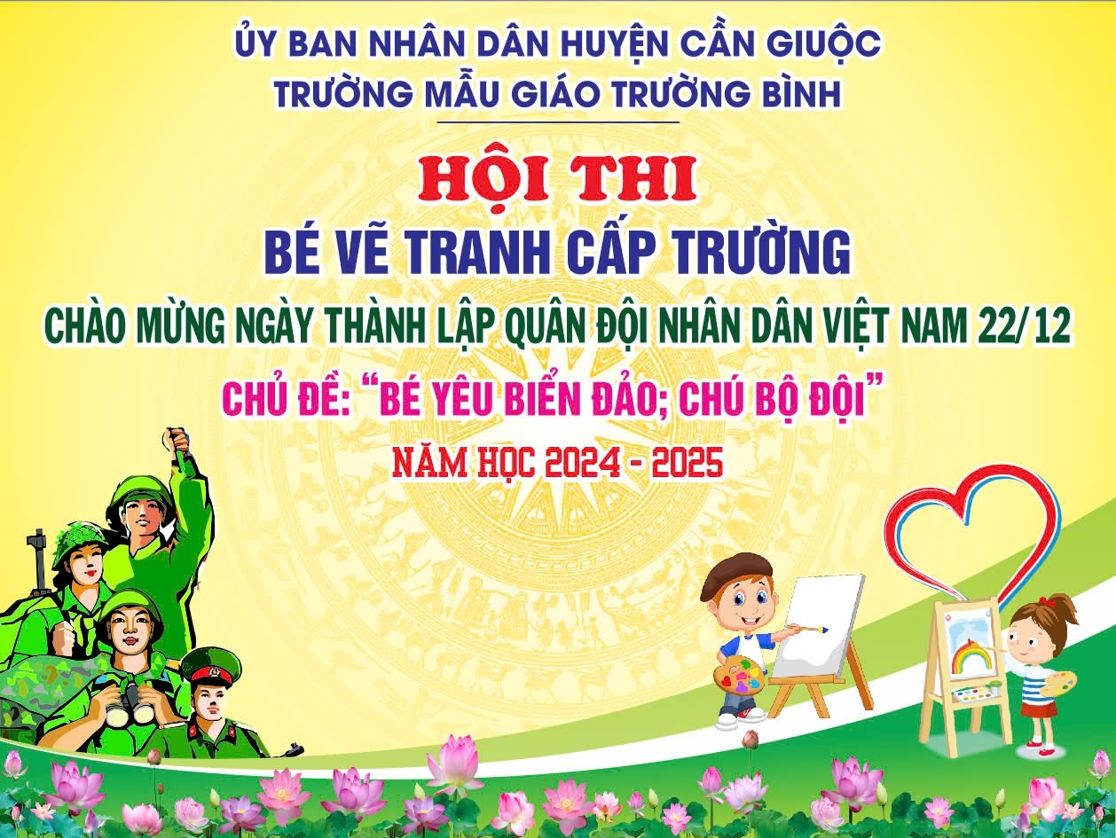 HỘI THI BÉ VẼ TRANH NĂM HỌC 2024-2025
